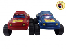 "P.C1.C2"CAMIONETA PLASTICA 4X4 RUEDA PATONA EN BOLSA GRANDE FANTASIAS (501625/J657/NAJCM0007)