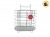 ESCURRIDOR DE CUBIERTO CROMADO 2 DIVISIONES OVALADO (CH) (746-24-39/161516) 