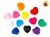 (PROMO X3) BROCHE CORAZON COLOR (CV) (17112)