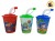 VASO PLASTICO 3D CON SORBETE CHICO 9CM (920288/D80467/9803)