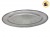 (30/20%) BANDEJA DE ACERO OVAL CIRCULOS 34X21CM (054958/DL0117)