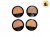 POLVO COMPACTO REAL NUDE 9.5G 6 TONOS PINK 21 (412902/CS2427)