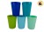 VASO PLASTICO ESMERILADO TREBOL (000279)