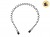 VINCHA METAL ESPIRAL NEGRA (554330/LH41-04-08)