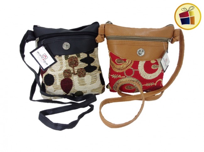 BANDOLERA MEDIANA CUERINA ESTAMPADA ACONCAGUA (49896/17211) 