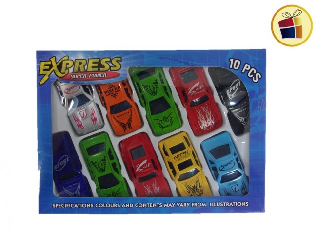 NEW21 AUTOS X 10 EN CAJA EXPRESS FLUSS (D1137/1510/89474/JH009/802038/311-10/561333/600685)