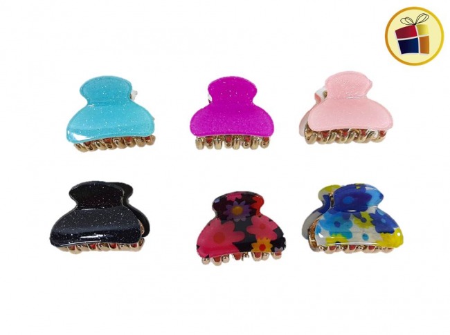 BROCHE ACRILICO CHICO COLOR ESTMP.SURTIDA (CV) (601746)