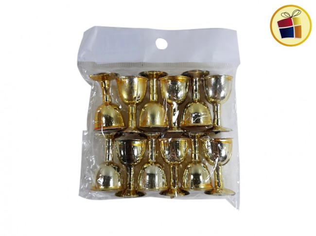 CALIZ MINI X12UN ORO/PLATA (40343) METALPLAST