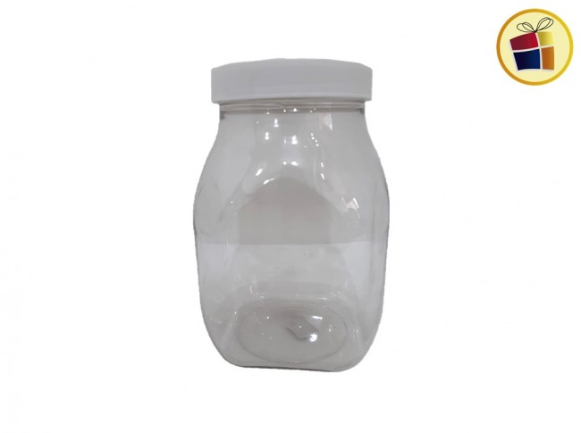 FRASCO PET CRISTAL 3000CC CUADRADO MEGA ENVASES 22CM (ALI0000151/904231)