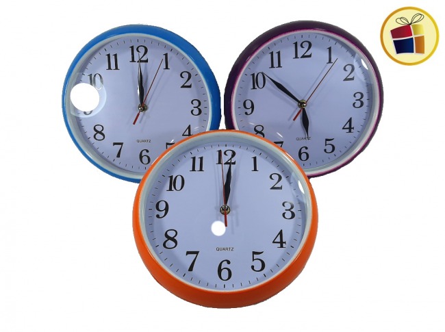 RELOJ DE PARED REDONDO 25CM POKA (NS177146/714683/381305)