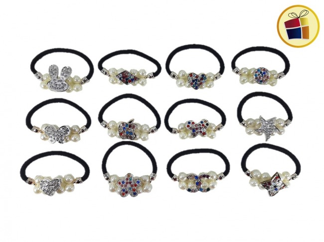 GOGO X1 NEGRA CON PERLA Y DIJE STRAS (CV) (11649)