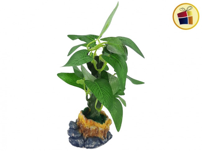 (30%P) ADORNO BONSAI C/BASE SIMIL PIEDRAS 14CM  (858243/81713/C-817-1/881775)