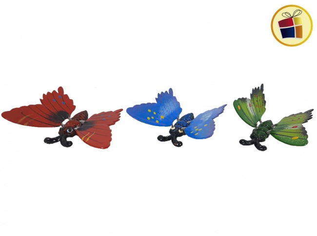 ADORNO IMAN MARIPOSA CON RESORTES EN BOLSA- (767427/674029/C-674-2)