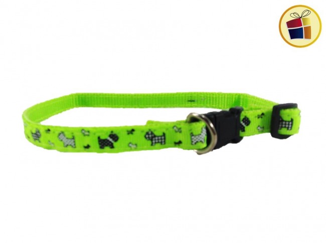 COLLAR P/ PERRO TELA 37X1CM REGULABLE (C-015-15-4/51446)