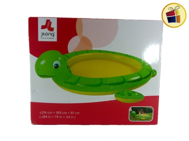 ILETA  INFLABLE FORMA TORTUGA EN CAJA 189X61CM SHIPY (17259/610919) 