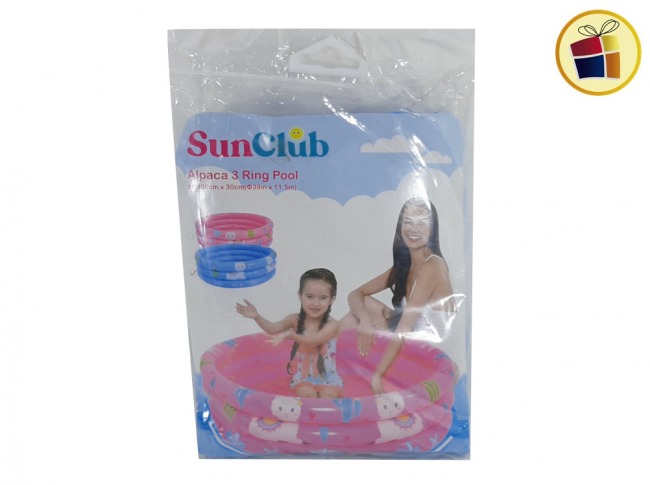 "P.C1.C2"PILETA INFLABLE 3 AROS ESTAMPADA 100X30CM POKA (57167/662345)