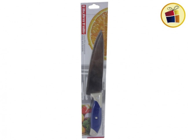 CUCHILLO DE COCINA MANGO GOMA 8" 29CM (038903/PP0410)