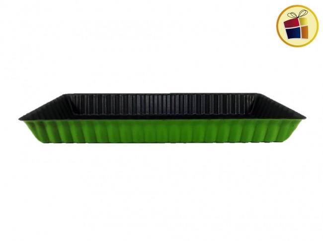 TARTERA RECTANGULAR ANTIADHERENTE X1 30X15X4 CM (DL1269/54644)