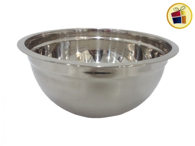 BOWL BATIDOR  DE ACERO INOXIDABLE  24X11CM (054767/DL1289)