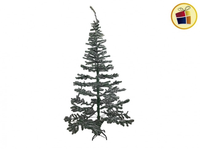 ARBOL NAVIDEÑO 210CM NEVADO PATAS METAL BERKMA (NS067703/677036)