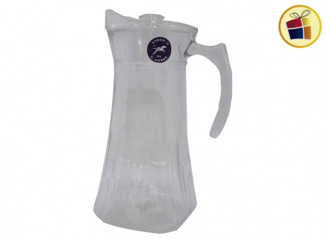 JARRA OPACA "COLD" LABRADA TORRES DE VIDRIO CON TAPA ACRILICA 26CM (260055/ST003BZ)