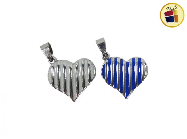 DIJE ACERO CORAZON ESMALTADO (140496/HB91734)