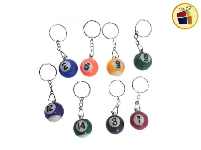 LLAVERO BOLA POOL CHICA COLOR (332187)