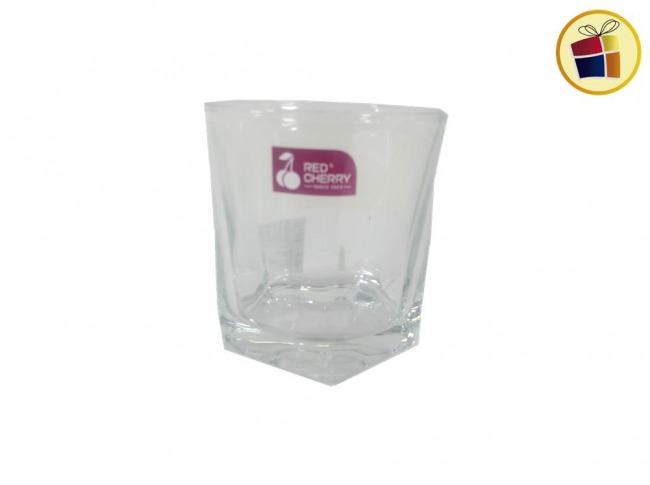 VASO WHISKY VIDRIO 255ML RED CHERRY POKA (NS292263/502501)