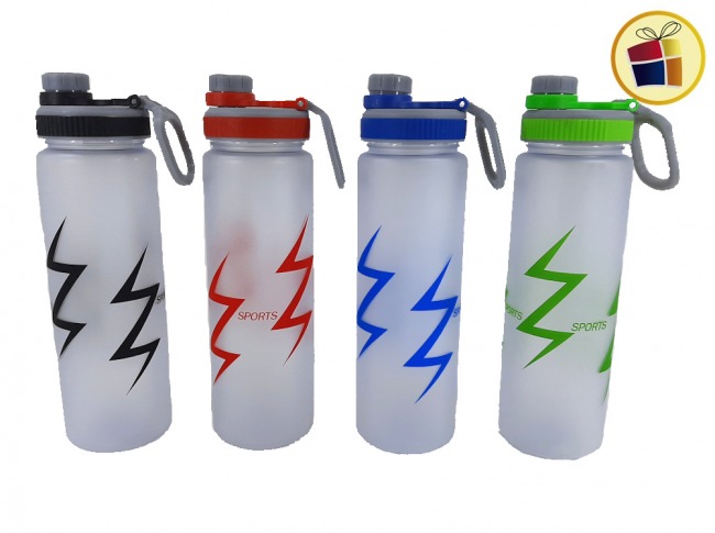 BOTELLA DEPORTIVA PLASTICA REFRIGERANTE ESTAMPADA 25CM POKA (NS135110/351106)