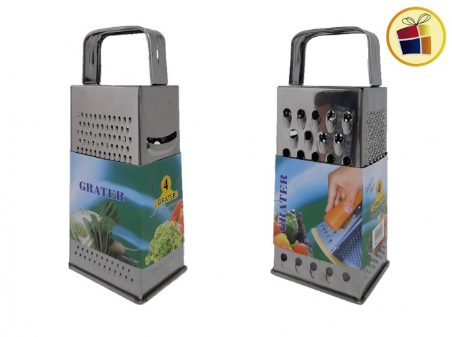 RALLADOR ACERO 4 CARAS C/MANGO 25CM POKA (HH023/2722563)