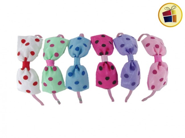 (OFERTA FINAL)VINCHA FORRADA CON MOÑO LUNAR CH (50251)