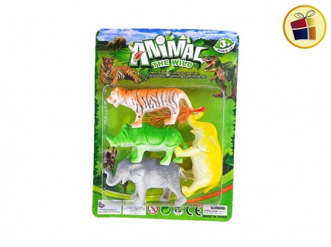 N23 SET ANIMALES X4 BLISTER 14X19CM SEBIGUS (53289/53288/007475)