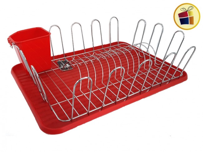 SECAPLATOS CROMADO METAL BANDEJA 37X27CM LABANIM (AD086-11/086110)