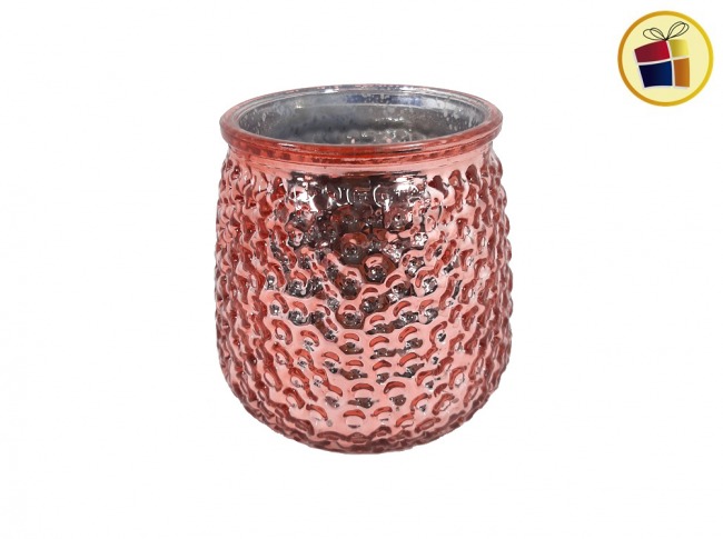 PORTA VELA VIDRIO LABRADO 10CM NAGUS (YY0640/141720)