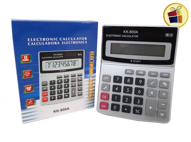 CALCULADORA MEDIANA 8 DIGITOS KK-800A (37792/0471)