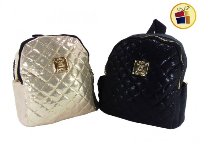 MOCHILA CHICA METALIZADA BRILLOSA  (96208/46-04-01)