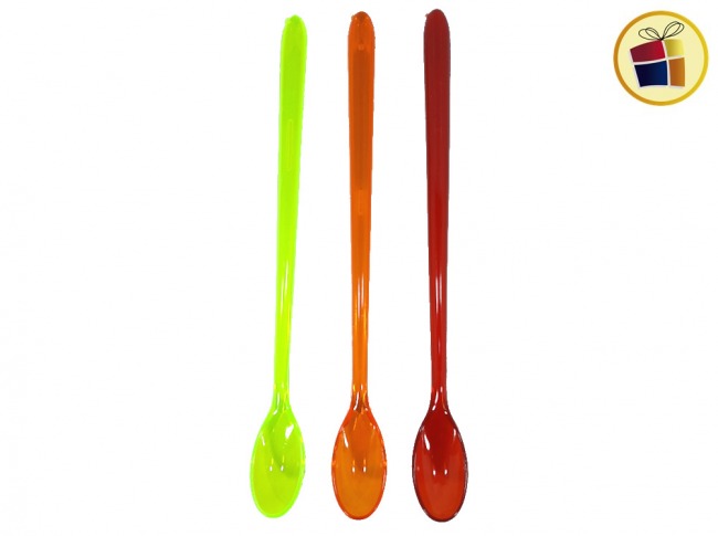 CUCHARA LARGA ACRILICA COLORES 23CM CLIKER  (6042/085826)
