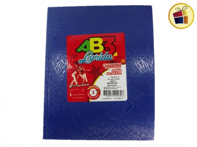 CUADERNO LAPRIDA AB3 AZUL X98 HJ (004806/613411)