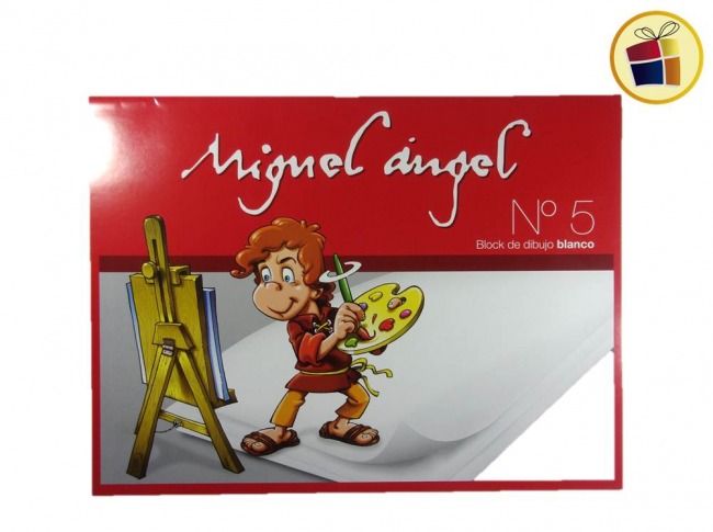 BLOCK D/DIBUJO Nº5 BLANCO X20 HJS MIGUEL ANGEL (049708)