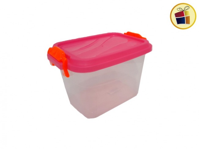 CONTENEDOR RECTANGULAR 2350CC CON TRABA TREBOL (014030)