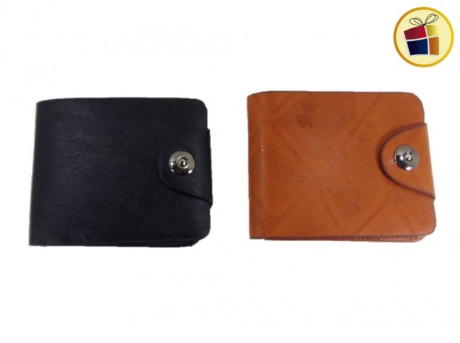 BILLETERA PARA HOMBRE CUERINA CON BROCHE (CV) (99400)