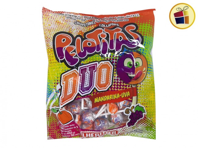 CHUPETIN PELOTITA DUO MANDARINA/UVA (08632)