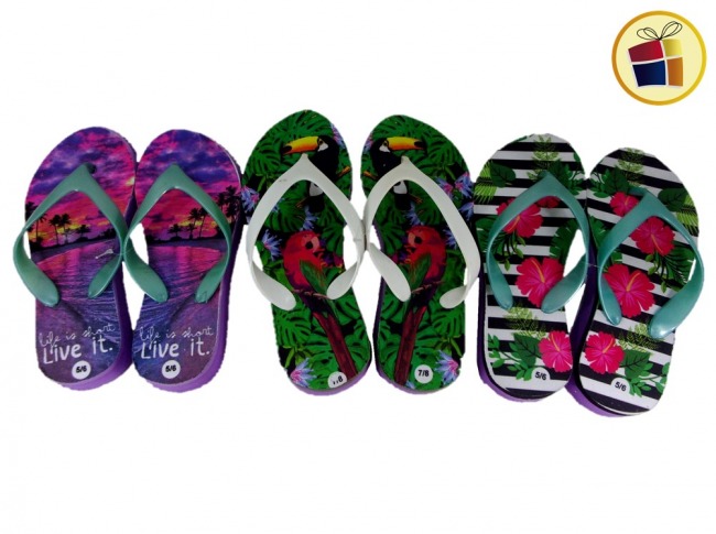 OJOTA PARA DAMA TACONA TIRA ANCHA ESTAMPADA (71981/1003/2)