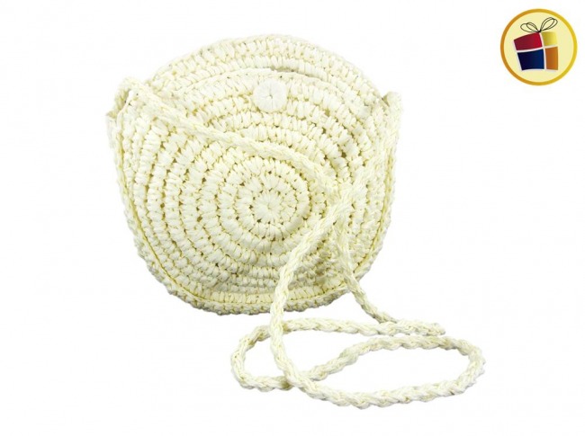 BANDOLERA DE RAFIA CON MANIJA Y CORREA TRESHER (861223)