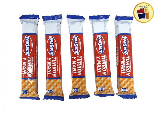 TURRON DE MANI MISKY X5   (40148) GOLOSO 