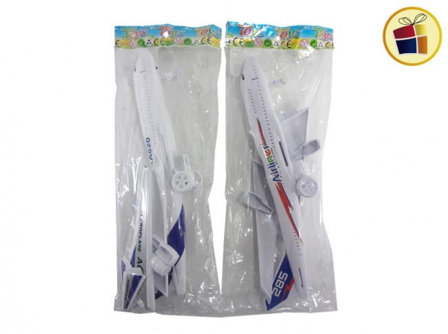 AVION CON LUCES 30X31CM EN BOLSA PUBLILED (692126/A200162)