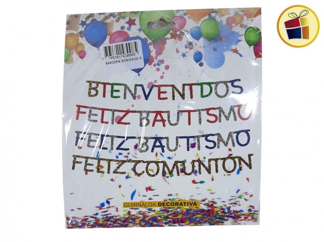 BANDERIN BIENVENIDO X1 CHICO (30085) HOLO-SHOW