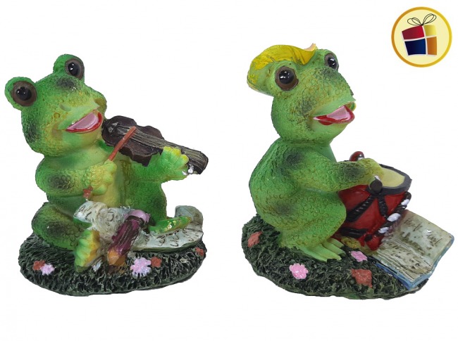 ADORNO RANA GUITARRA POLIRRESINA 8CM NICO (FOG4/325105)