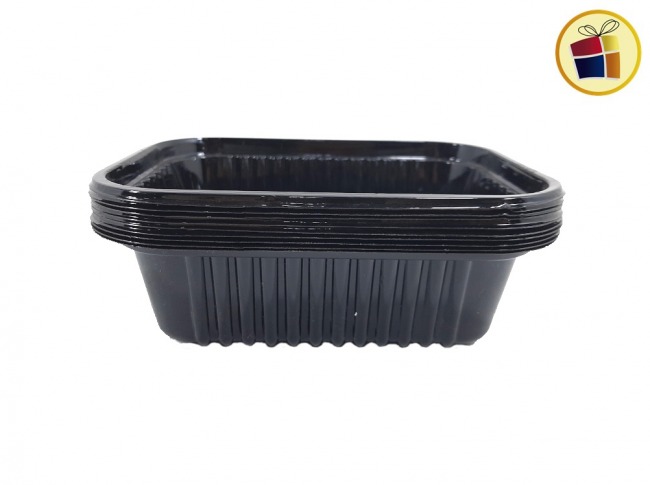 BANDEJA 102 X10  NEGRA MICROONDAS (48193) CELPACK