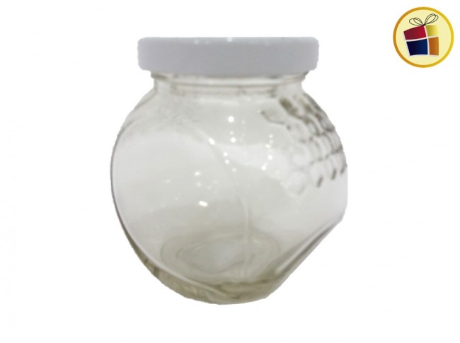 FRASCO DE VIDRIO PANAL 8CM TAPA AXIAL 48MM MEGA ENVASES (908147)